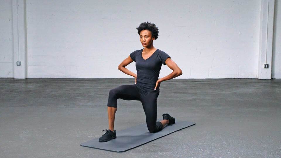 Hip flexor stretch
