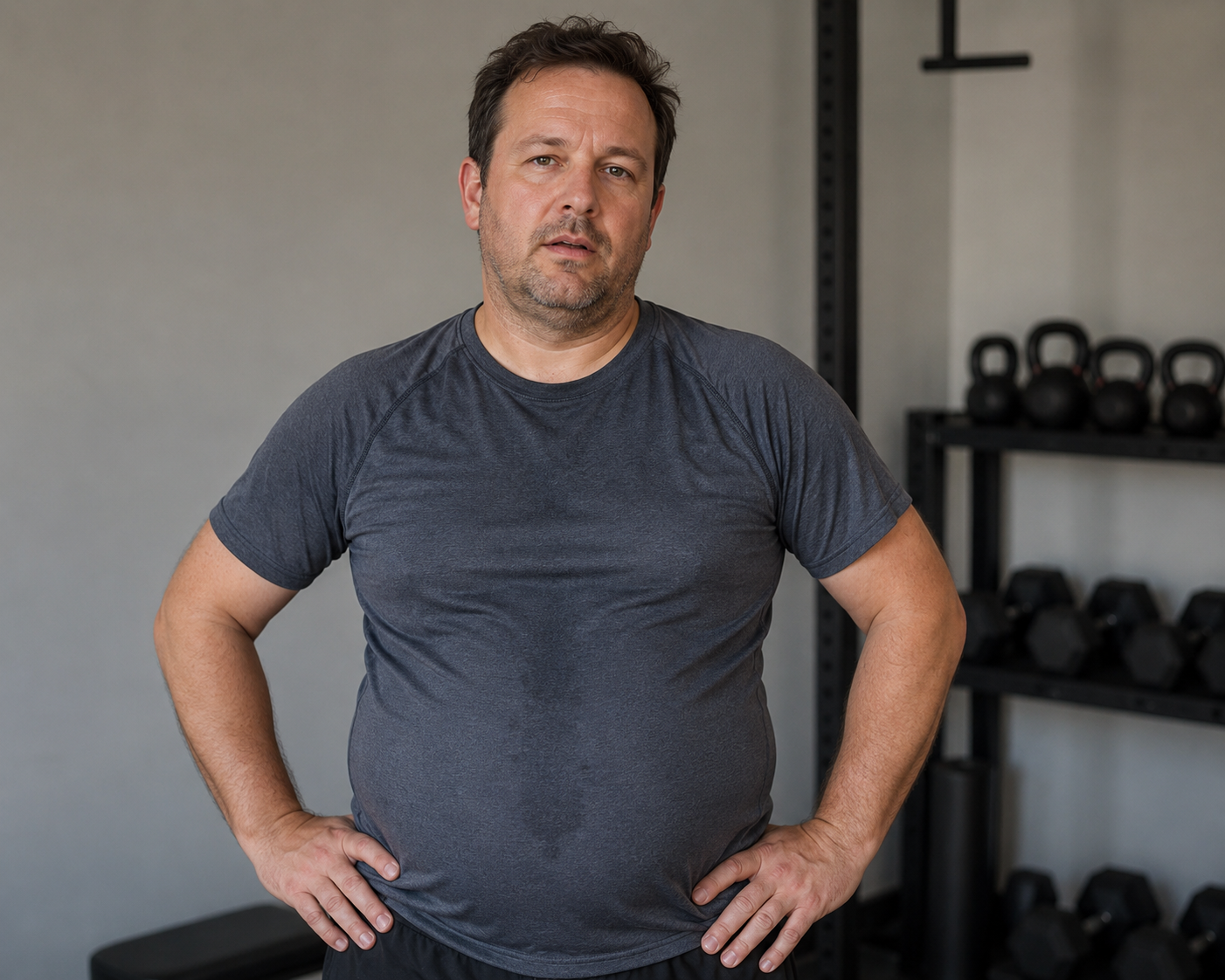 Man in his 40s getting back into activity