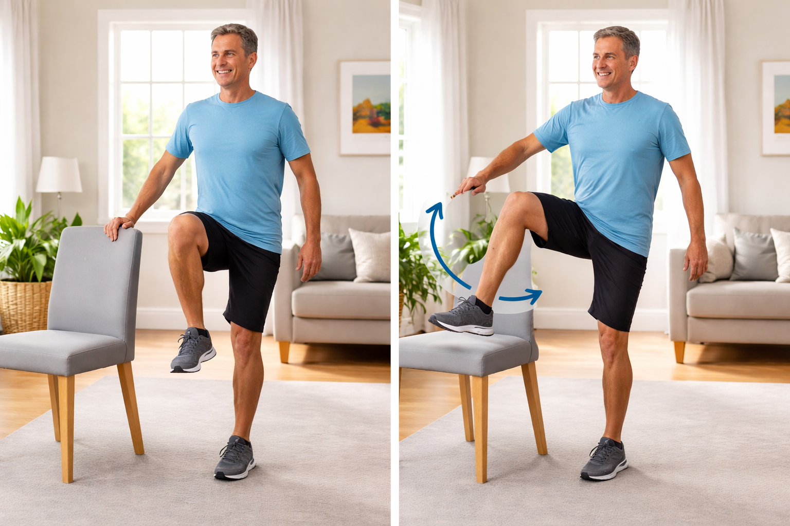 Single-leg hip circles